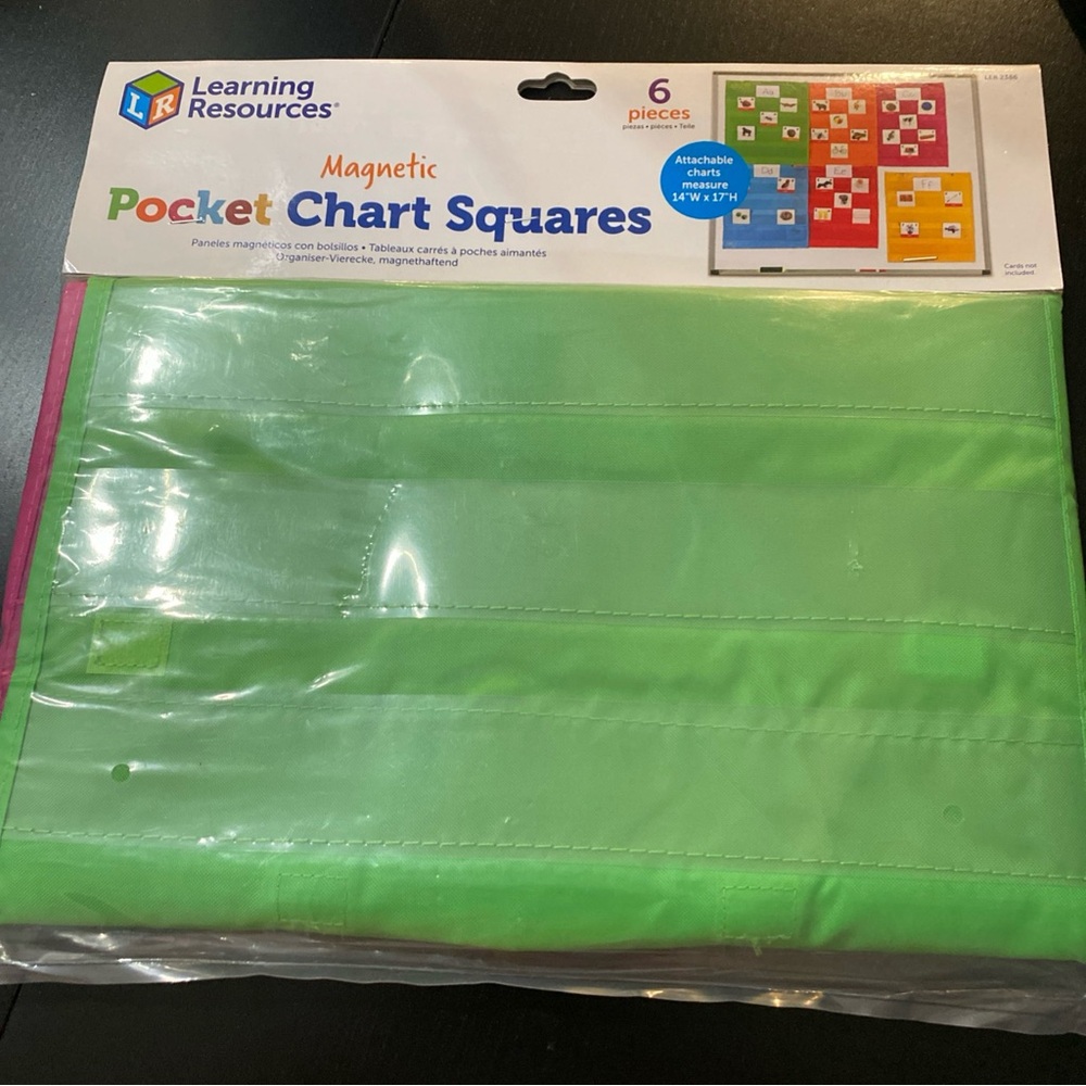Learning Resources Magnetic Pocket Chart Squares - Green